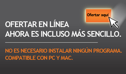 OFERTAR EN LÍNEA AHORA ES INCLUSO MÁS SENCILLO.NO ES NECESARIO INSTALAR NINGÚN PROGRAMA. COMPATIBLE CON PC Y MAC.