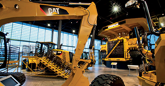 The Caterpillar Visitors Center in Peoria, Illinois, USA