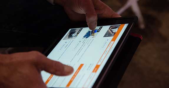 Bidding online at Rtichie Bros Bidding online at Rtichie Bros on mobile device